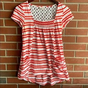 Anthropologie Red Meadow Rue Marin Striped Top